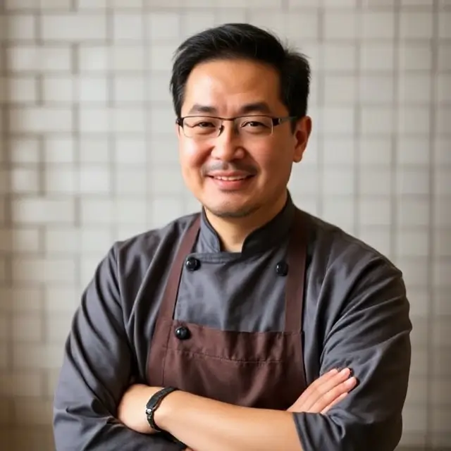Portrait of Head Chef Kenji Tanaka