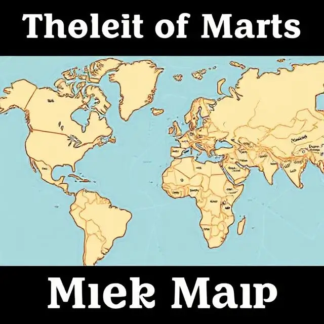 Stylized map graphic