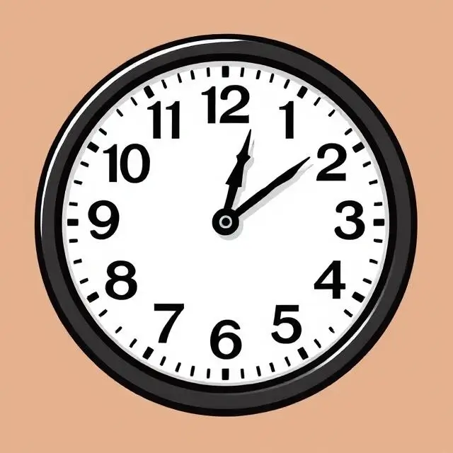 Stylized clock graphic