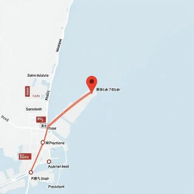 A map showing the location of Shokuji Express